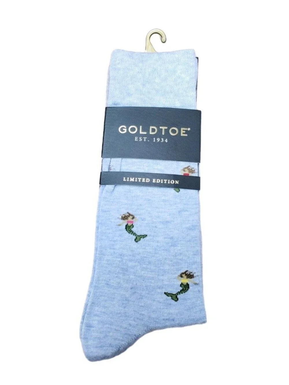 GOLDTOE: MEN'S: LIMITED EDITION SOCKS: MERMAIDS: SURPRISE DOT: 2 PACK: BRAND NEW
